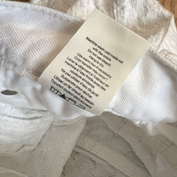 Rag & Bone Kayla Miniskirt Size 24 White Tweed Denim - Picture 6 of 8